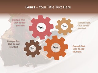 Gourmet White Food PowerPoint Template