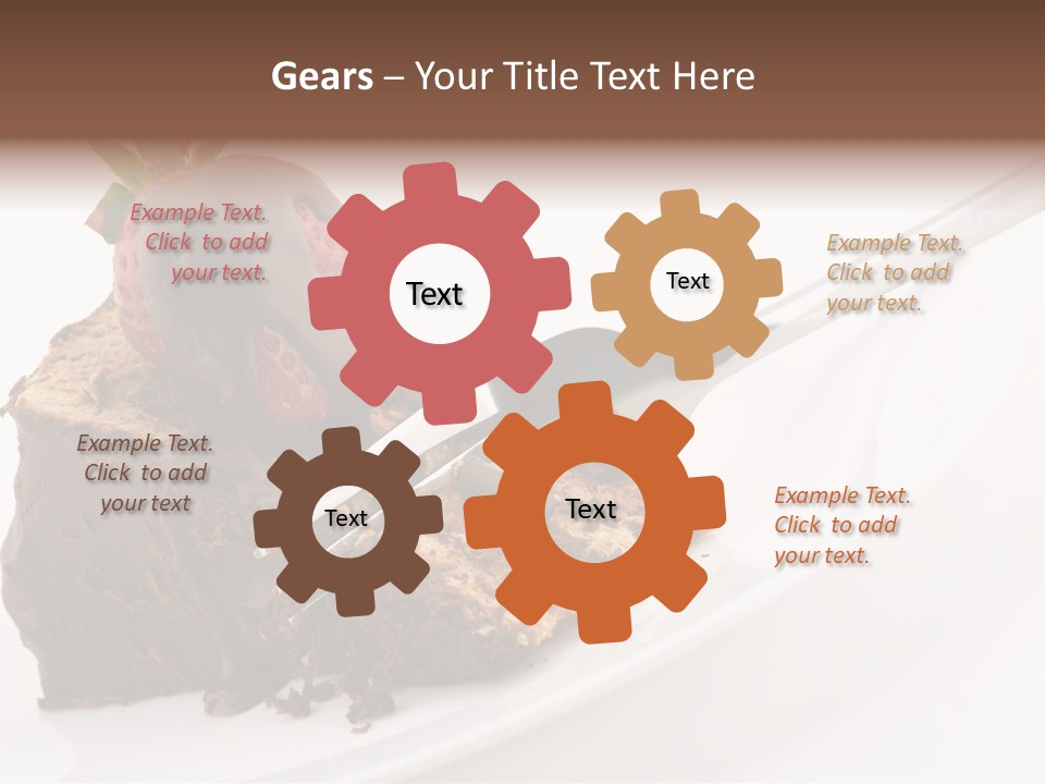 Gourmet White Food PowerPoint Template