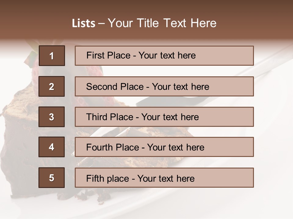Gourmet White Food PowerPoint Template