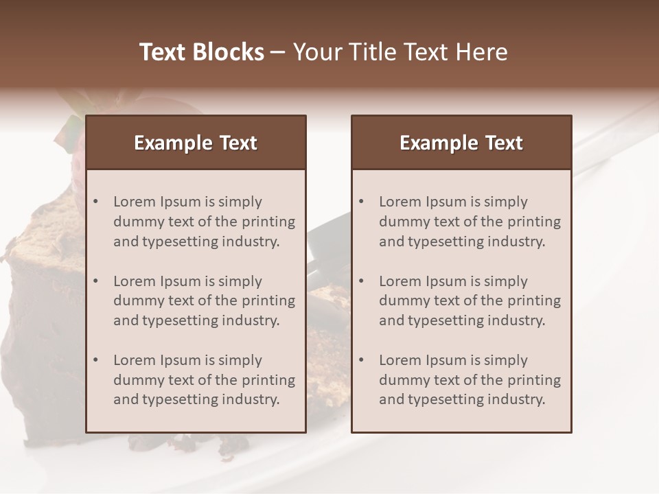 Gourmet White Food PowerPoint Template