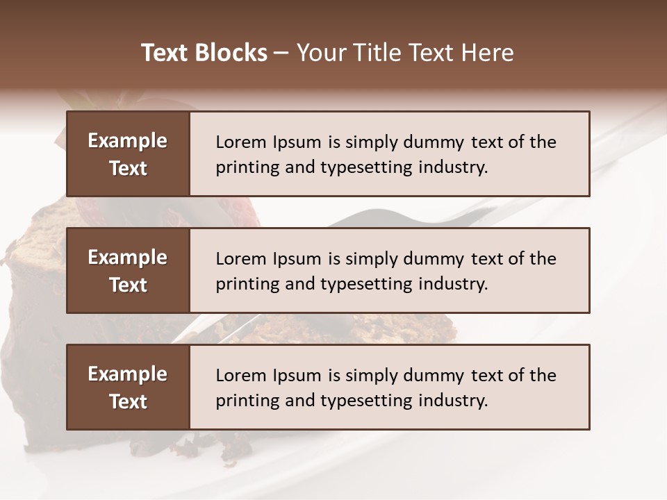 Gourmet White Food PowerPoint Template