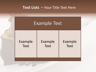 Gourmet White Food PowerPoint Template