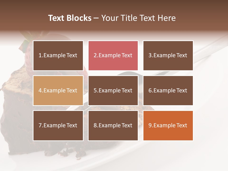 Gourmet White Food PowerPoint Template