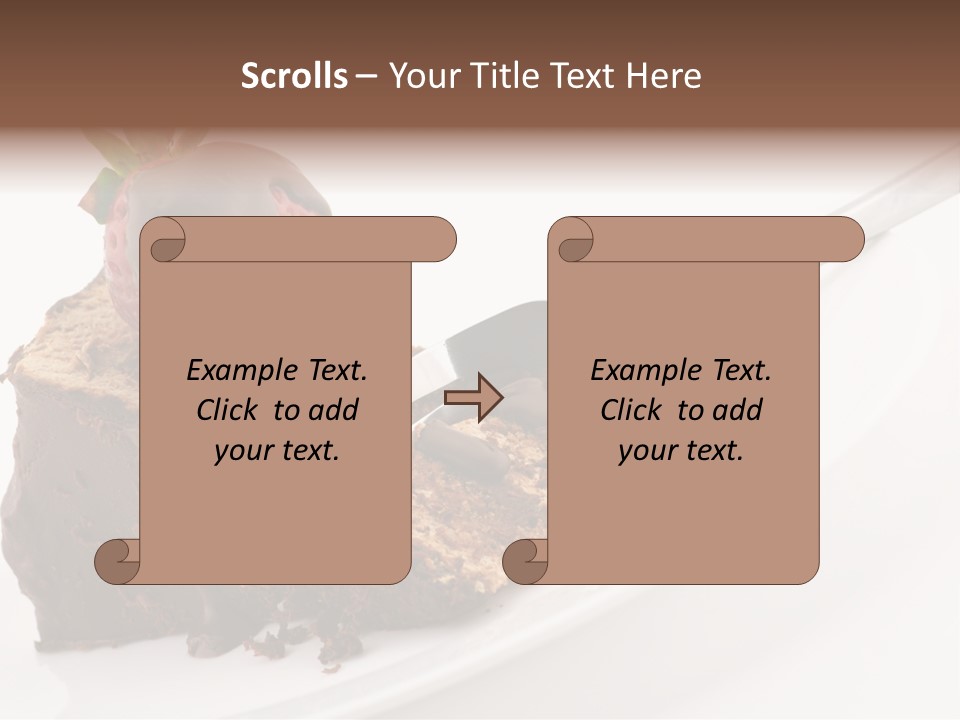 Gourmet White Food PowerPoint Template