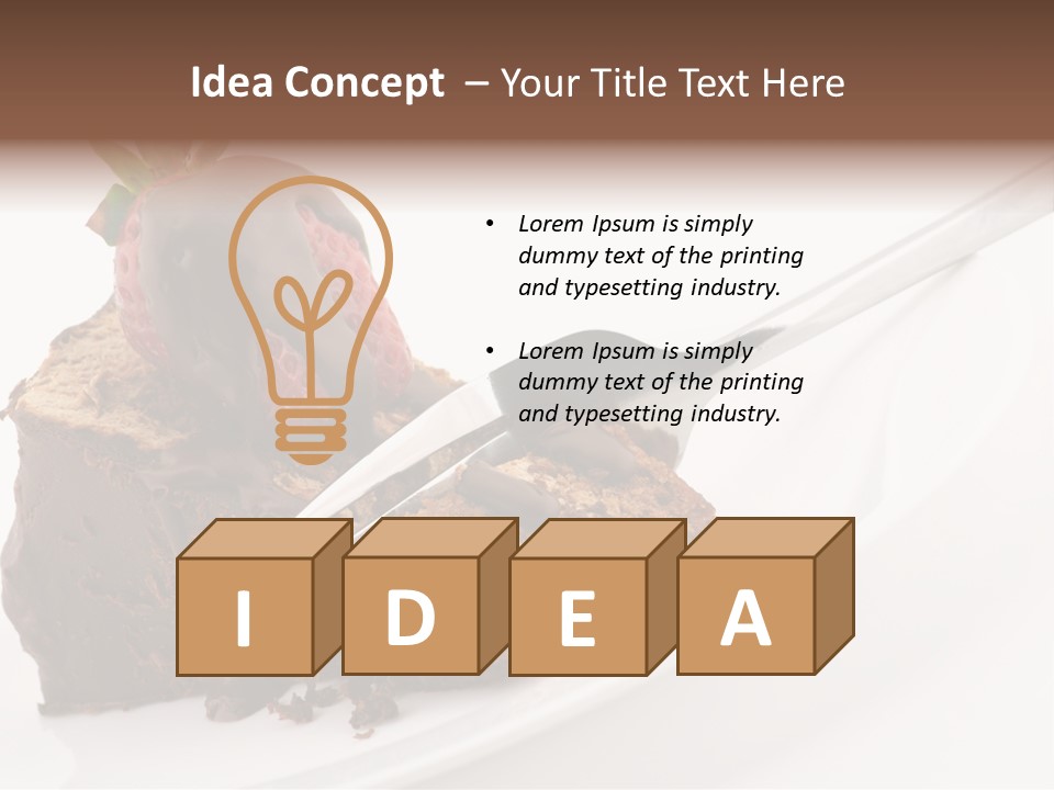 Gourmet White Food PowerPoint Template