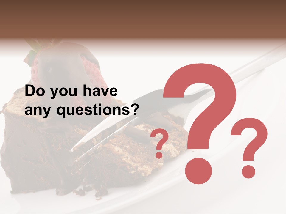 Gourmet White Food PowerPoint Template