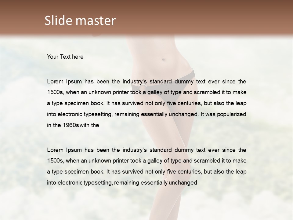 Body Breast Y PowerPoint Template