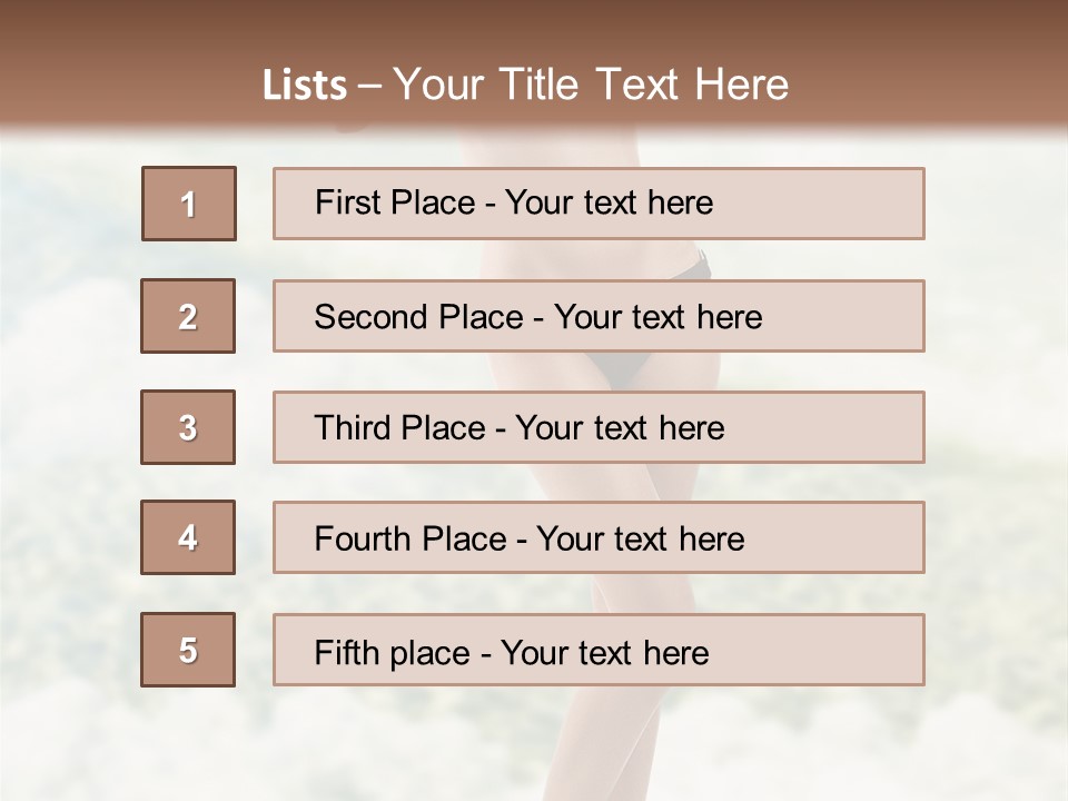 Body Breast Y PowerPoint Template