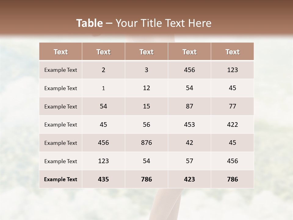 Body Breast Y PowerPoint Template