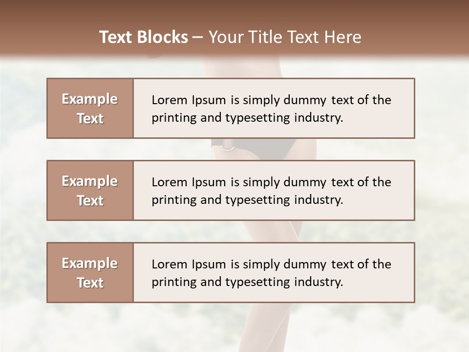 Body Breast Y PowerPoint Template