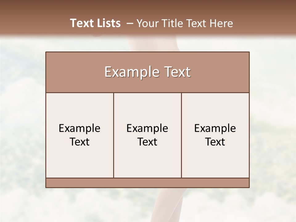 Body Breast Y PowerPoint Template