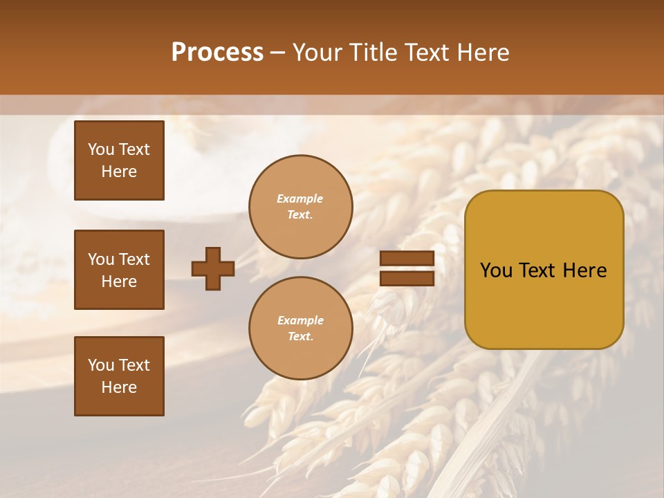Barley Product Round PowerPoint Template