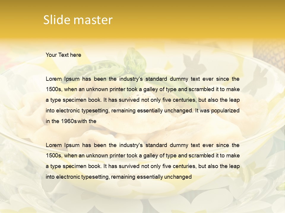 Stuffed Appetizing Fresh PowerPoint Template