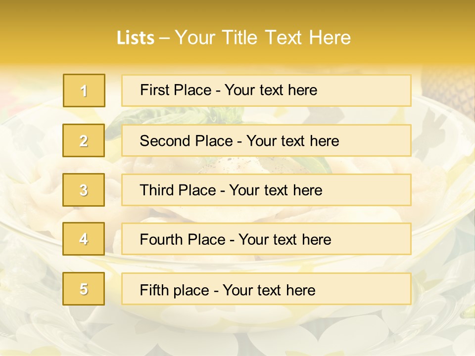 Stuffed Appetizing Fresh PowerPoint Template
