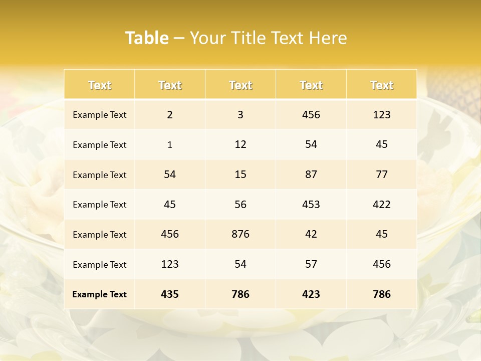 Stuffed Appetizing Fresh PowerPoint Template