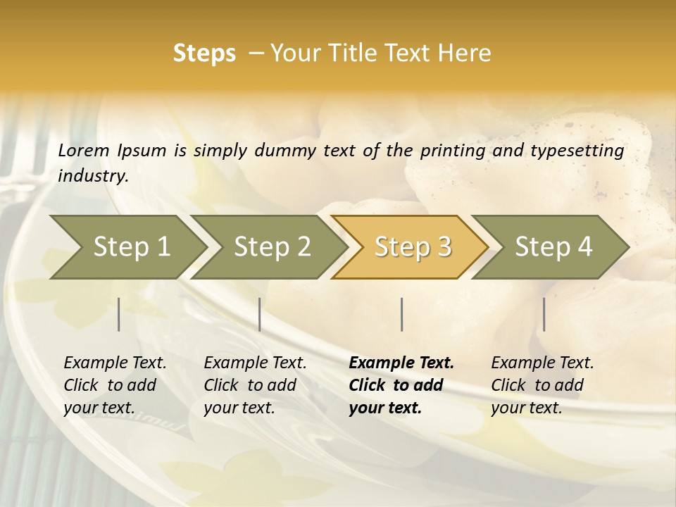 Appetizing Russian Manti PowerPoint Template