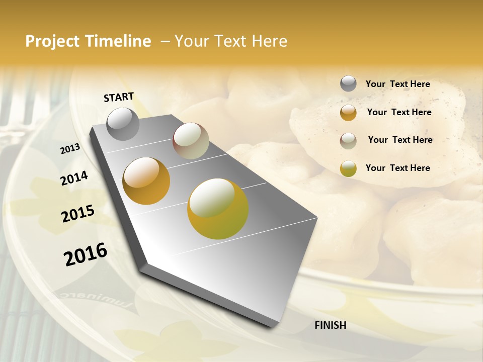 Appetizing Russian Manti PowerPoint Template