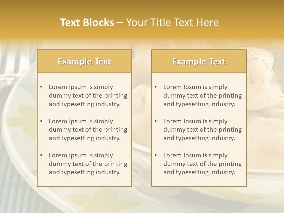 Appetizing Russian Manti PowerPoint Template