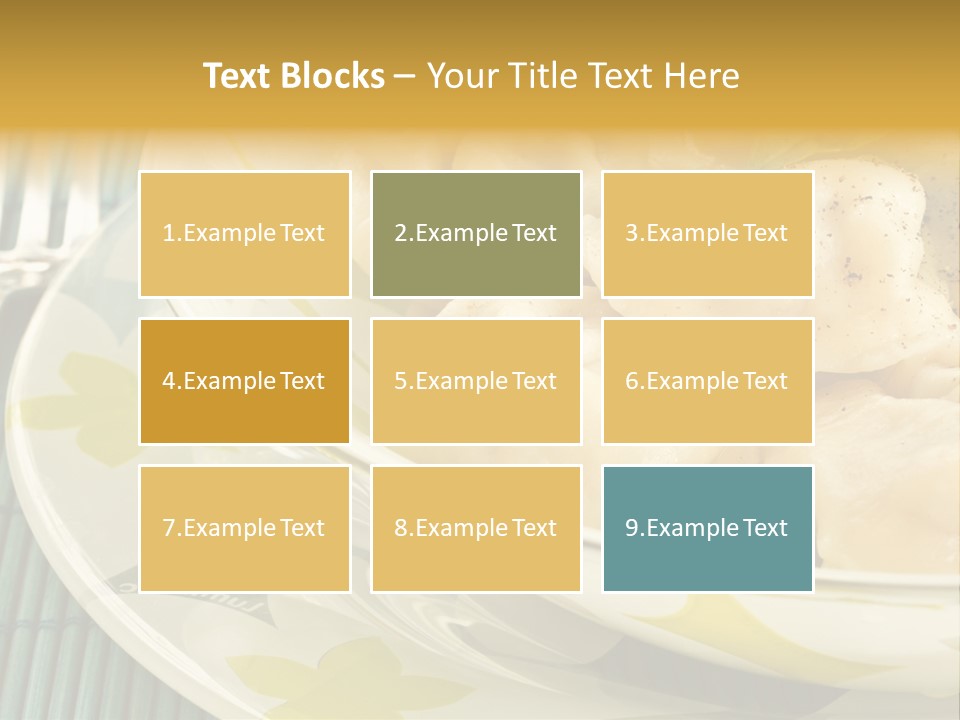 Appetizing Russian Manti PowerPoint Template