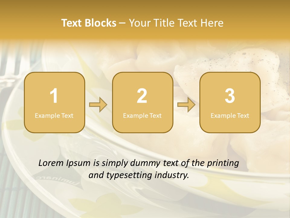 Appetizing Russian Manti PowerPoint Template