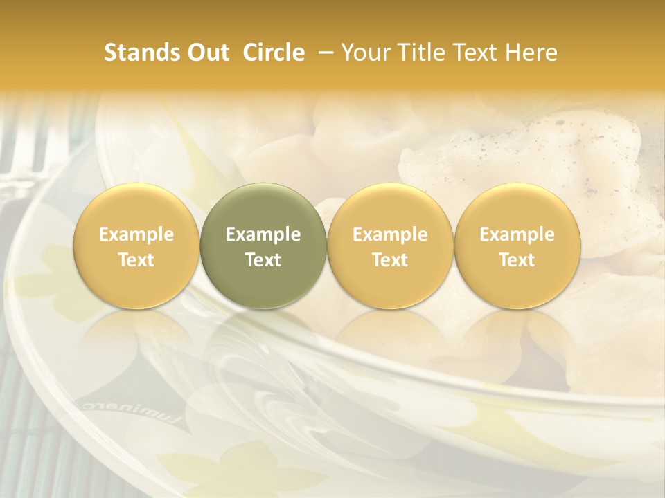 Appetizing Russian Manti PowerPoint Template