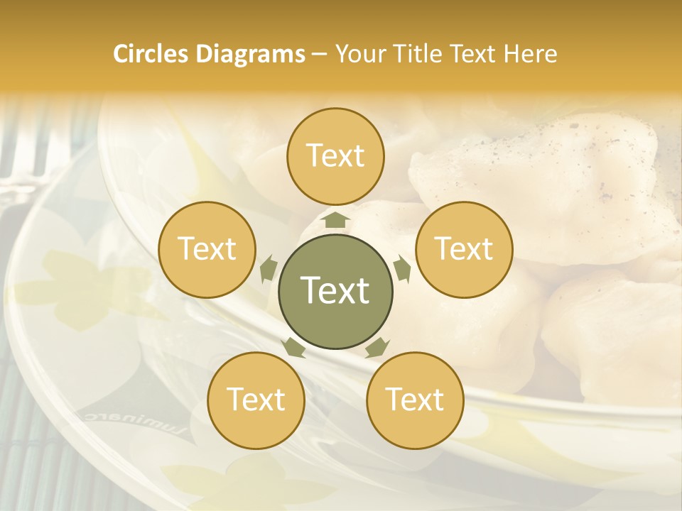 Appetizing Russian Manti PowerPoint Template