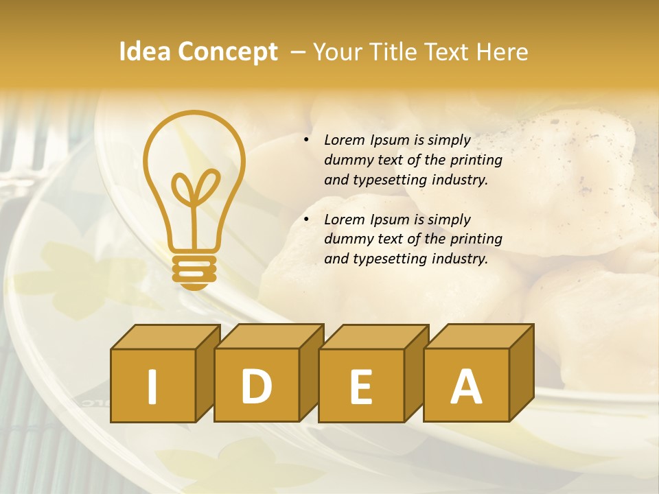 Appetizing Russian Manti PowerPoint Template