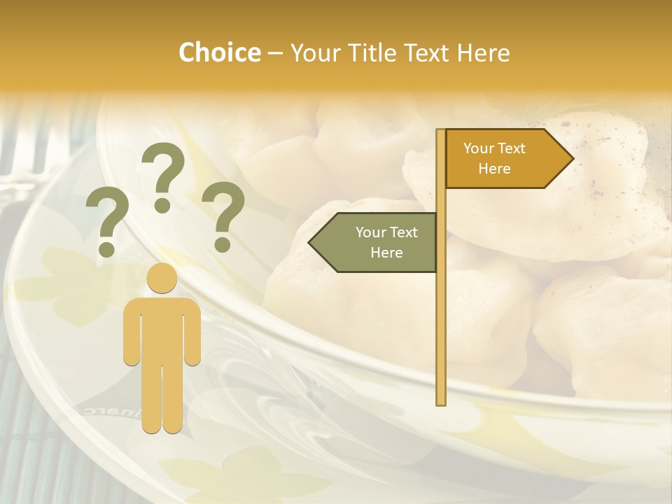 Appetizing Russian Manti PowerPoint Template