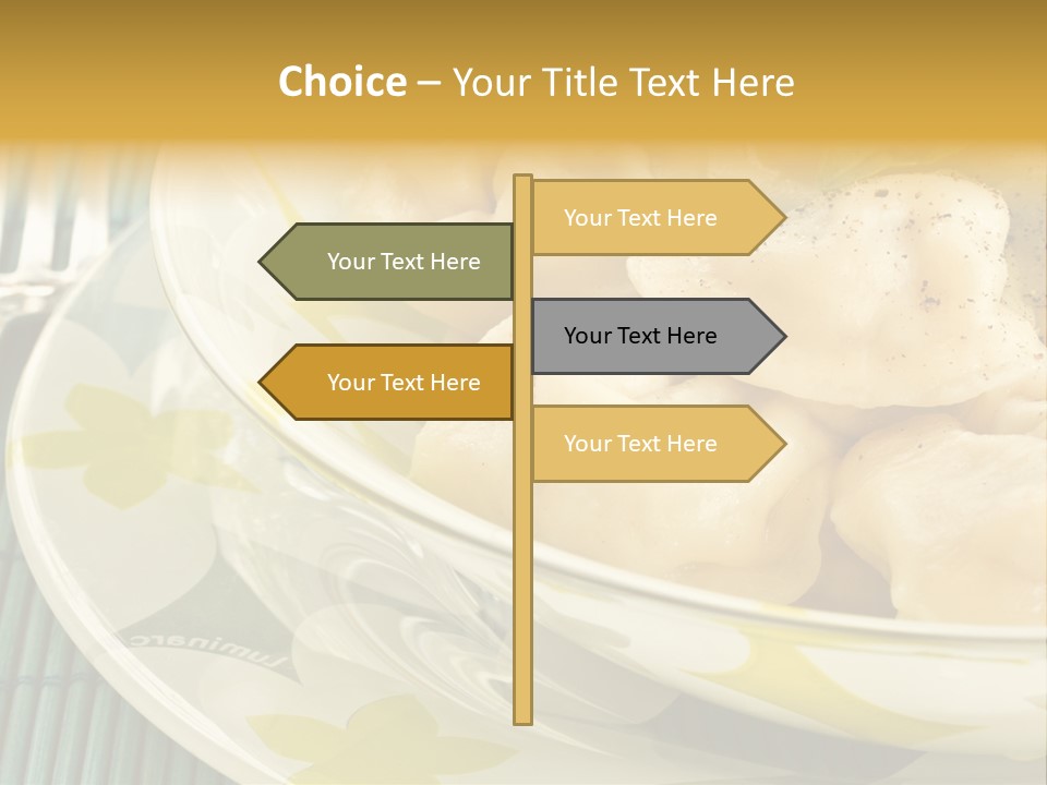 Appetizing Russian Manti PowerPoint Template