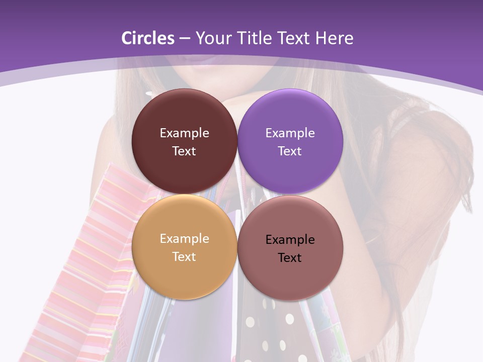 White Background Happy Caucasian PowerPoint Template