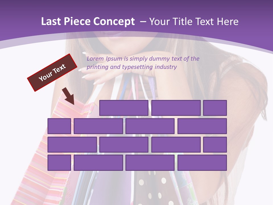 White Background Happy Caucasian PowerPoint Template