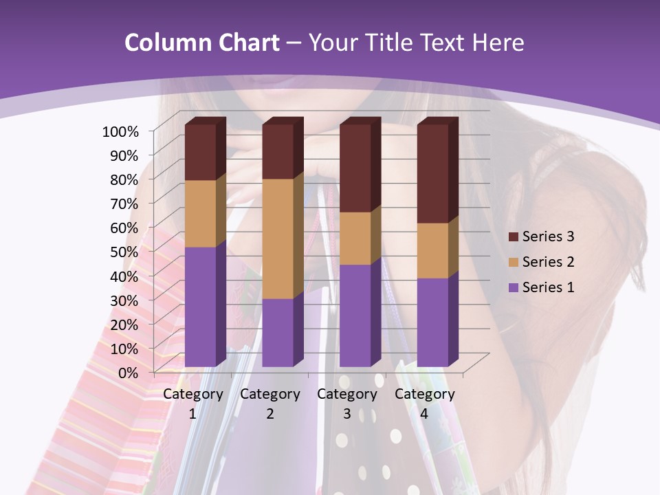 White Background Happy Caucasian PowerPoint Template