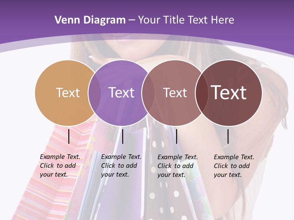 White Background Happy Caucasian PowerPoint Template