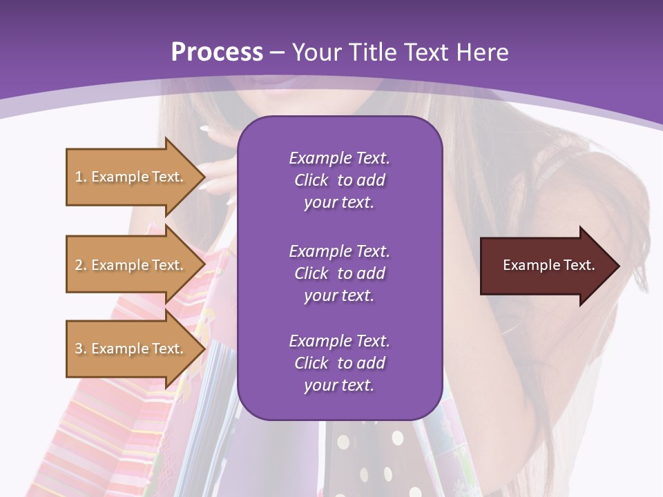 White Background Happy Caucasian PowerPoint Template