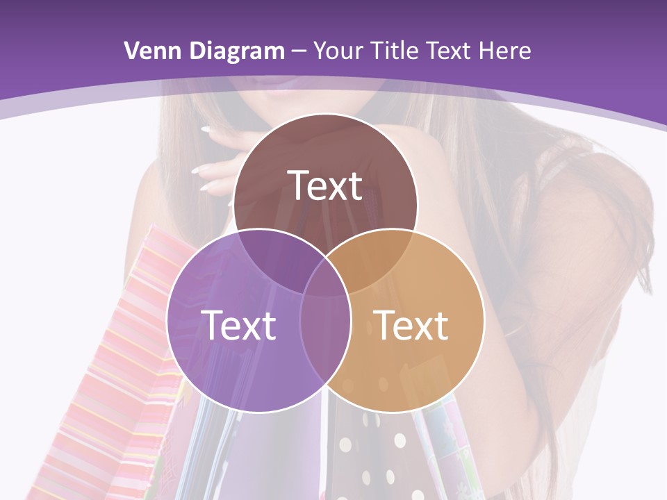 White Background Happy Caucasian PowerPoint Template