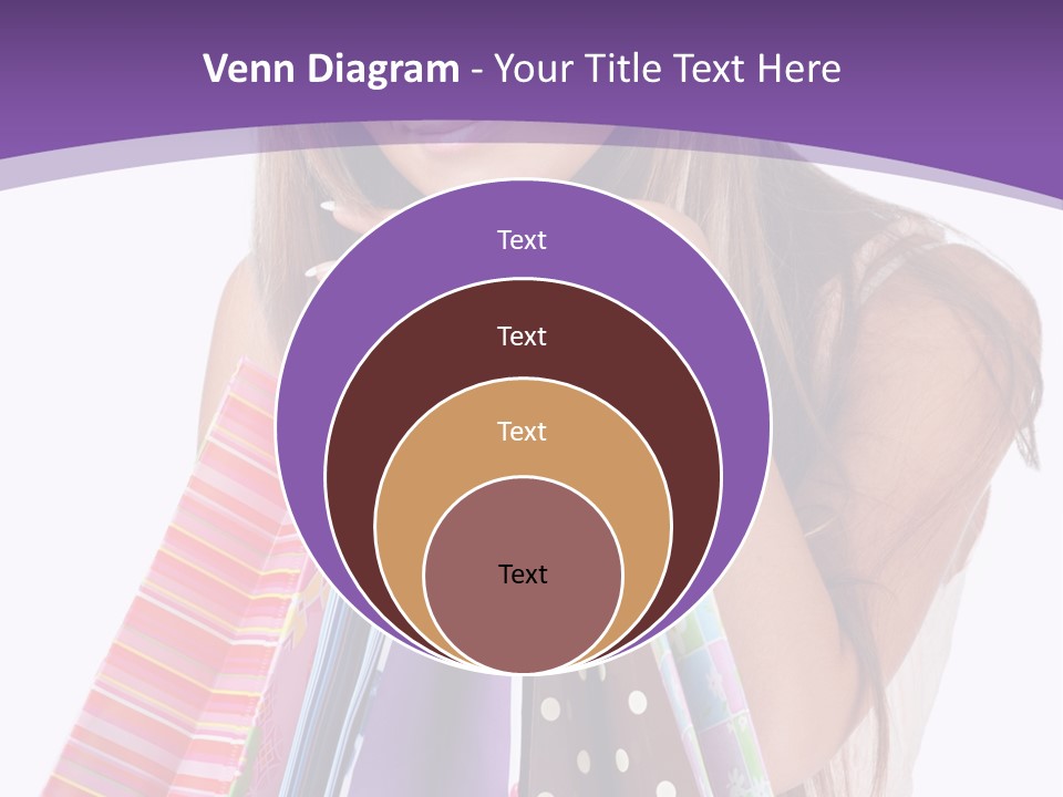 White Background Happy Caucasian PowerPoint Template