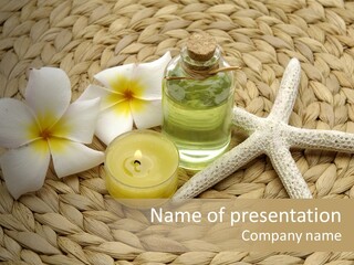 Candle Liquid Bottle PowerPoint Template