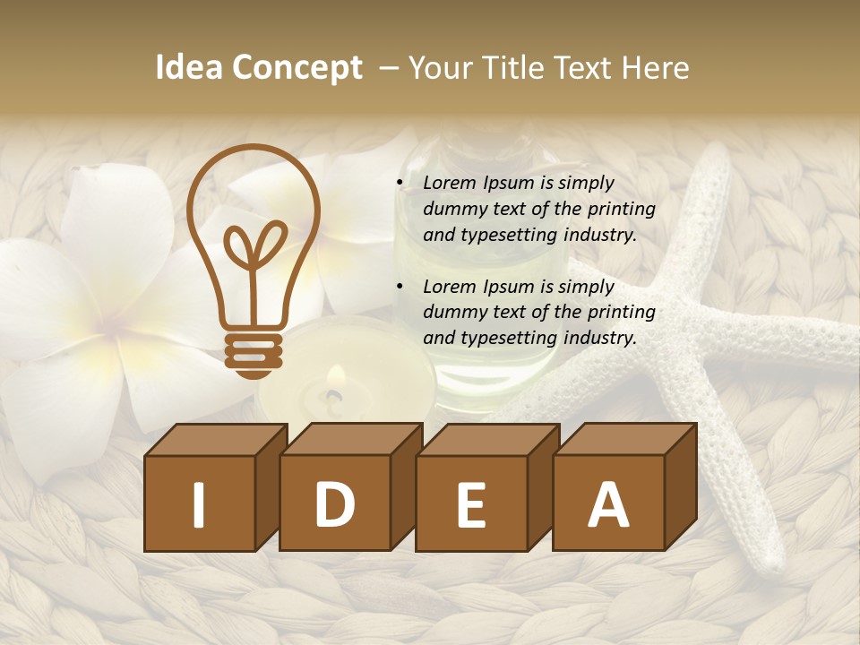 Candle Liquid Bottle PowerPoint Template