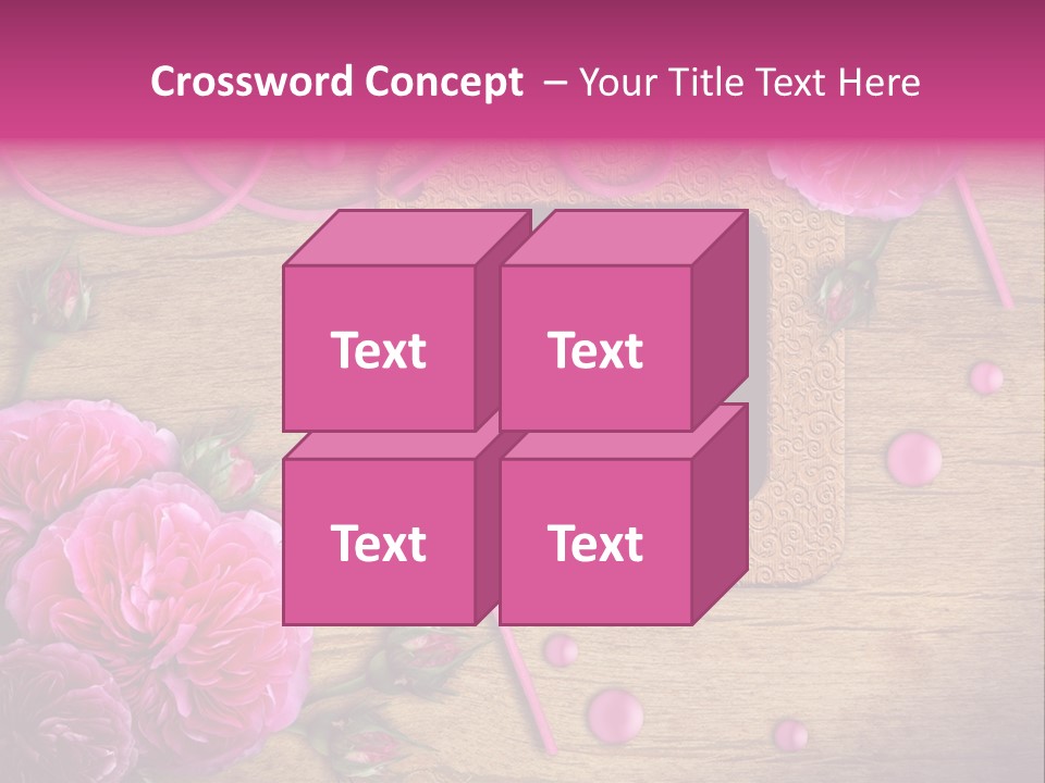 Thread Scratch Rose PowerPoint Template