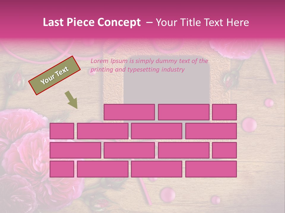 Thread Scratch Rose PowerPoint Template