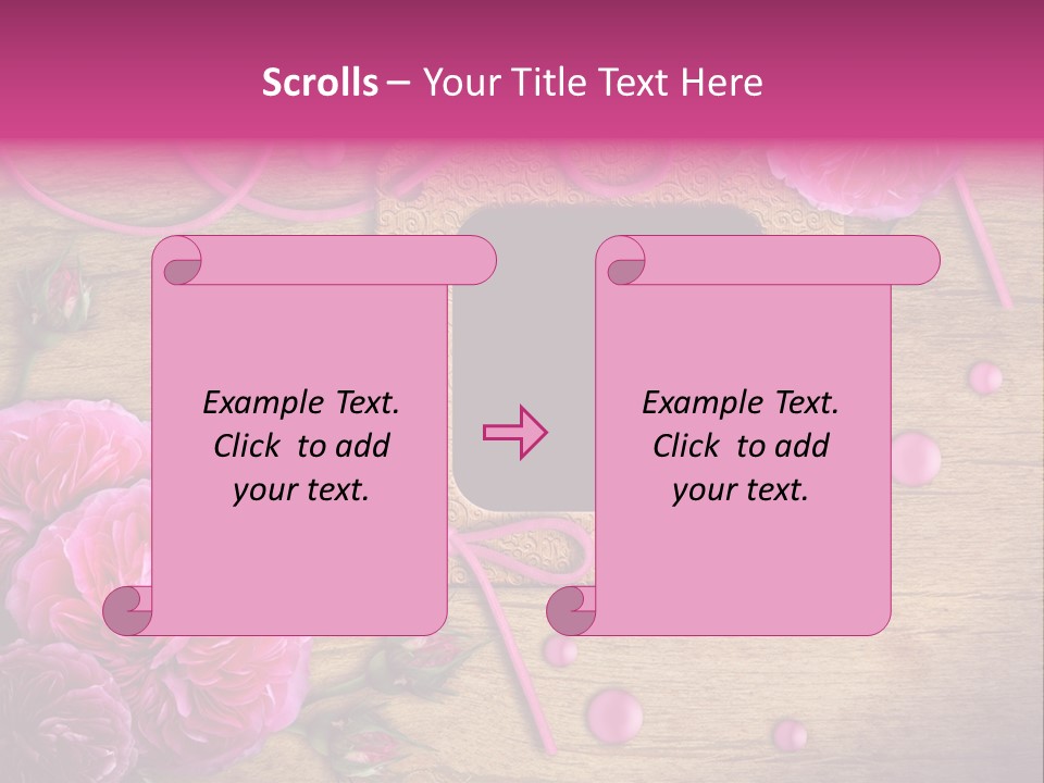 Thread Scratch Rose PowerPoint Template