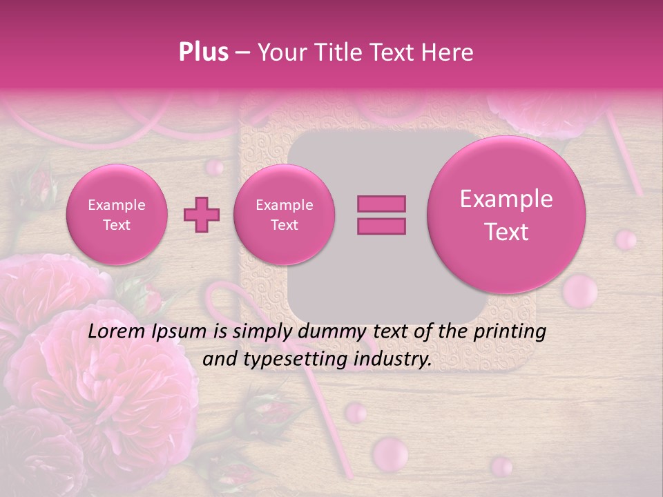 Thread Scratch Rose PowerPoint Template