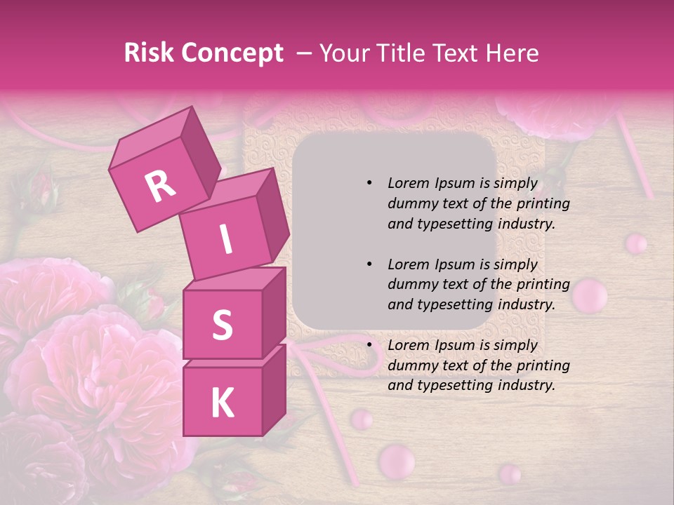 Thread Scratch Rose PowerPoint Template