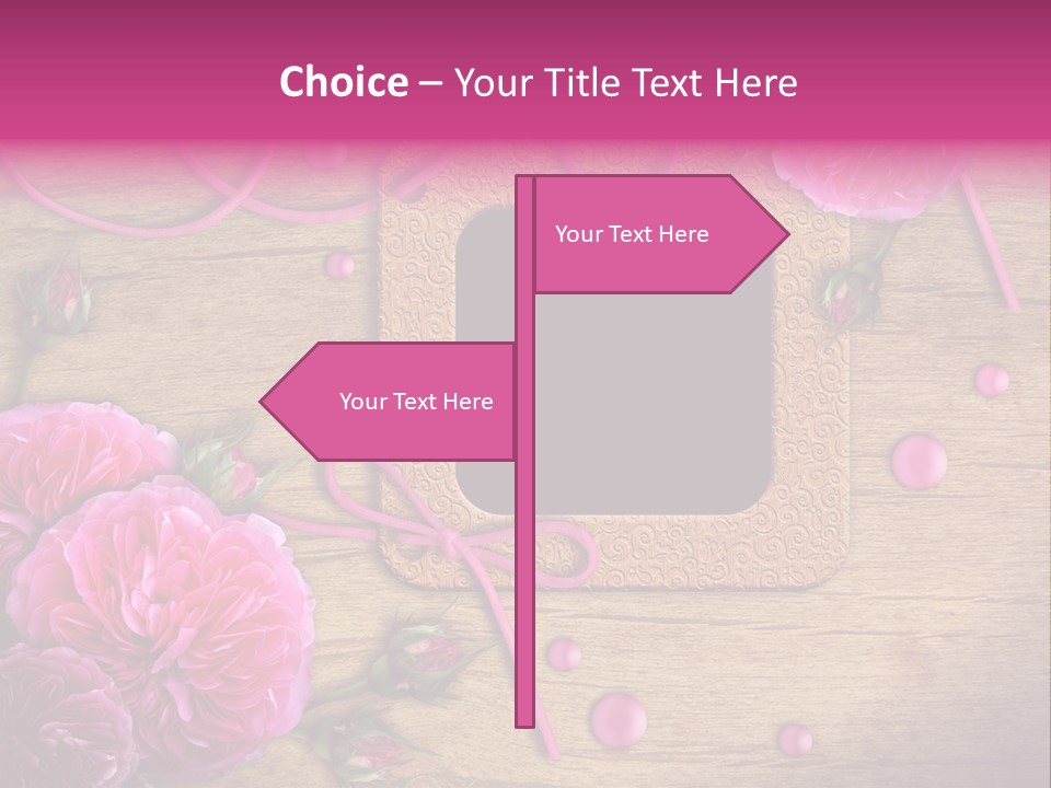 Thread Scratch Rose PowerPoint Template