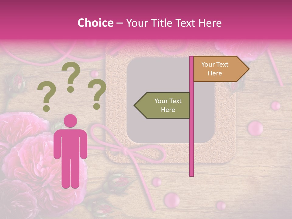 Thread Scratch Rose PowerPoint Template