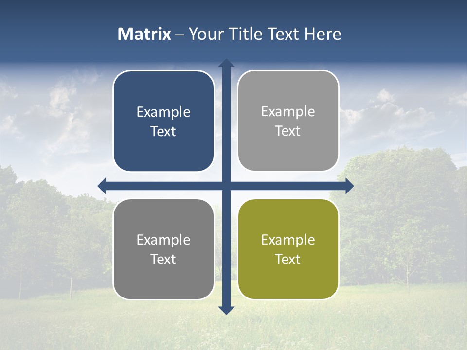 Park Shadows Outdoors PowerPoint Template