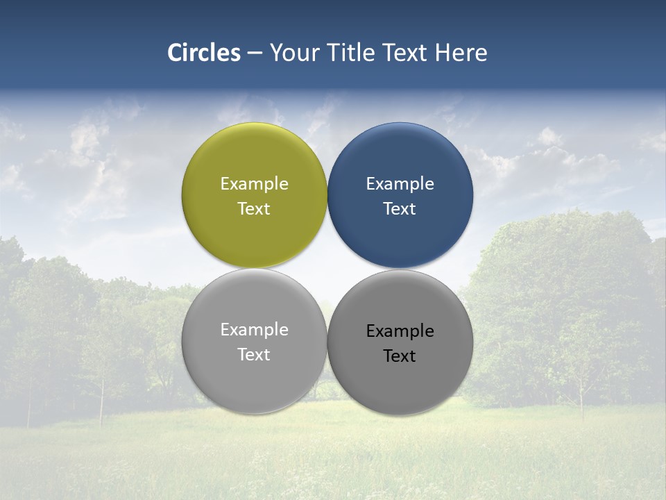 Park Shadows Outdoors PowerPoint Template