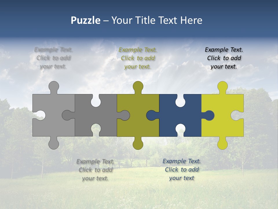 Park Shadows Outdoors PowerPoint Template