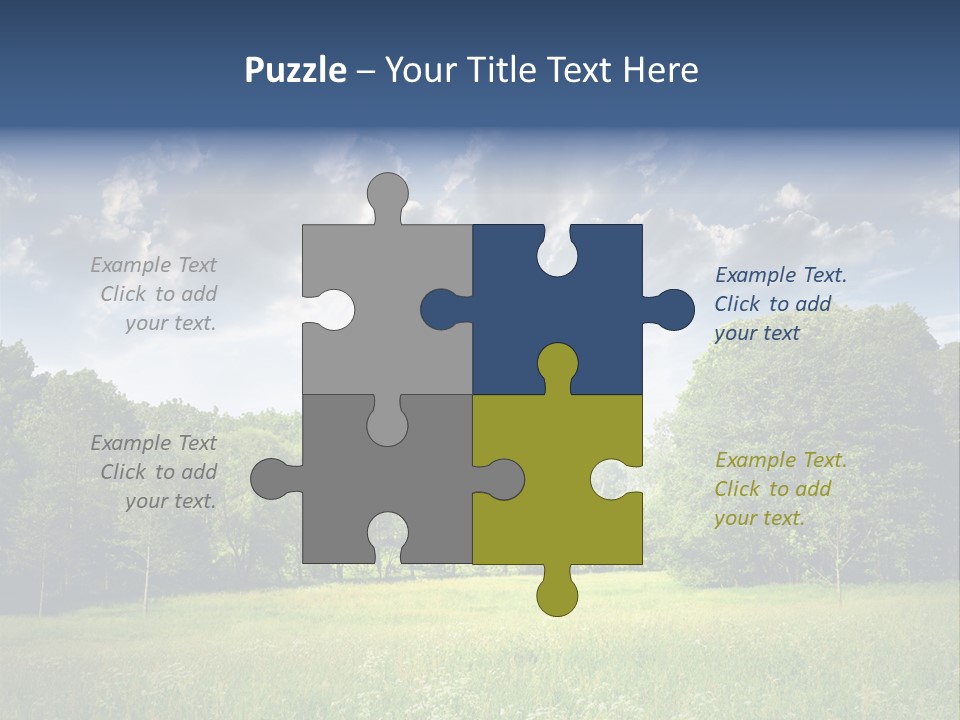 Park Shadows Outdoors PowerPoint Template