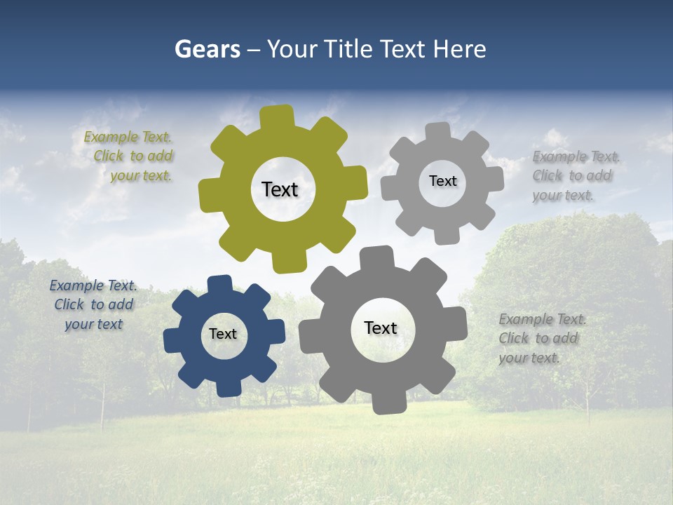 Park Shadows Outdoors PowerPoint Template